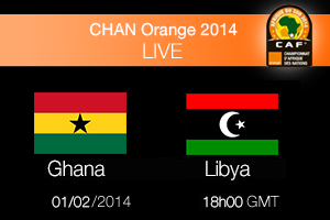 Libya vs Ghana Final Orange African Nations Championship 2014 saturday 1-2-2014