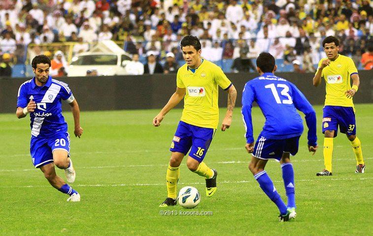 النصر يتوج بكأس ولي العهد السعودي بفوز علي مثير علي الهلال السبت 1-2-2014