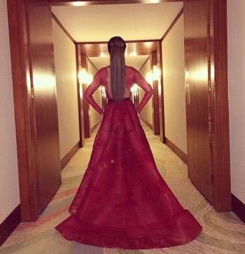 صور ميريام فارس من اخر حفلاتها في الكويت 2014 - فستان أحمر يجنن