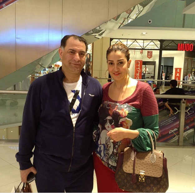 صور غادة عبد الرازق مع زوجها الاعلامي محمد فودة في دبى مول 2014