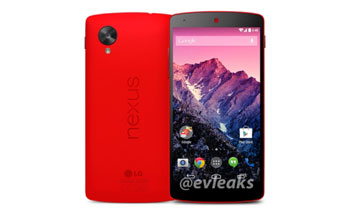 صور جديدة مسربة لهاتف Nexus 5 باللون الاحمر 2014
