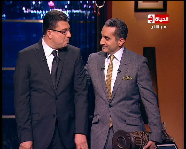 مشاهدة لقاء باسم يوسف في برنامج بوضوح اليوم السبت 1/2/2014 كامل