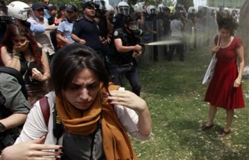 صور الفتاة الغامضة التي اشعلت الثورة التركية