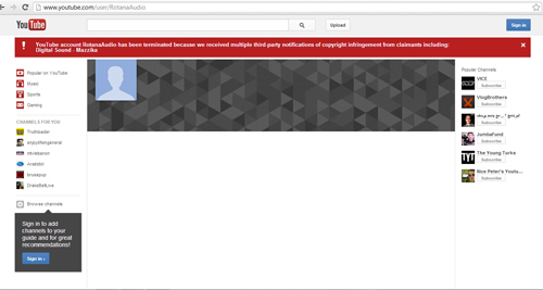 اغلاق قناة روتانا الصوتية على اليوتيوب - سبب اغلاق  قناة روتانا الصوتية على اليوتيوب