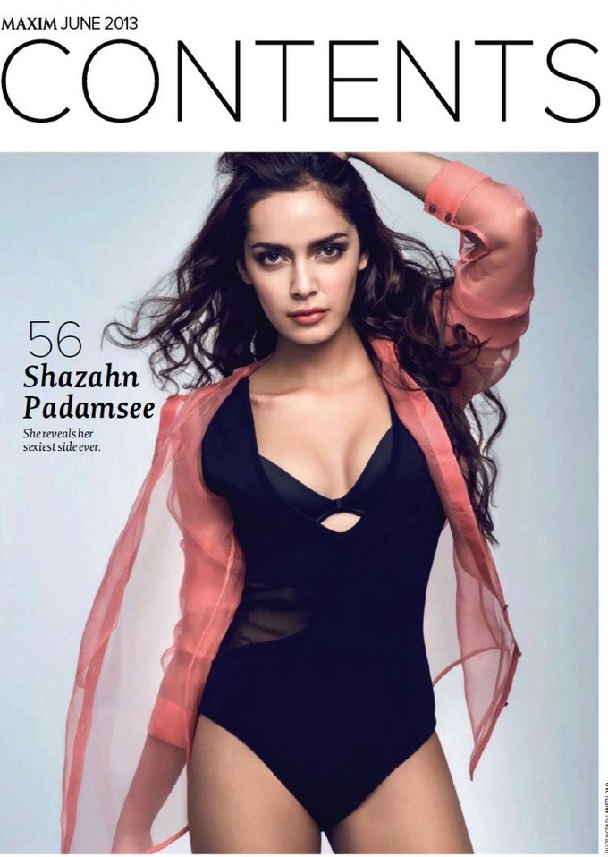 صور Shazahn Padamsee على غلاف مجلة Maxim