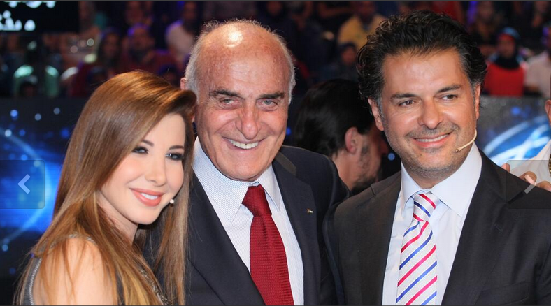 صور رجل الأعمال الفلسطيني منيب المصري مع نانسي وراغب