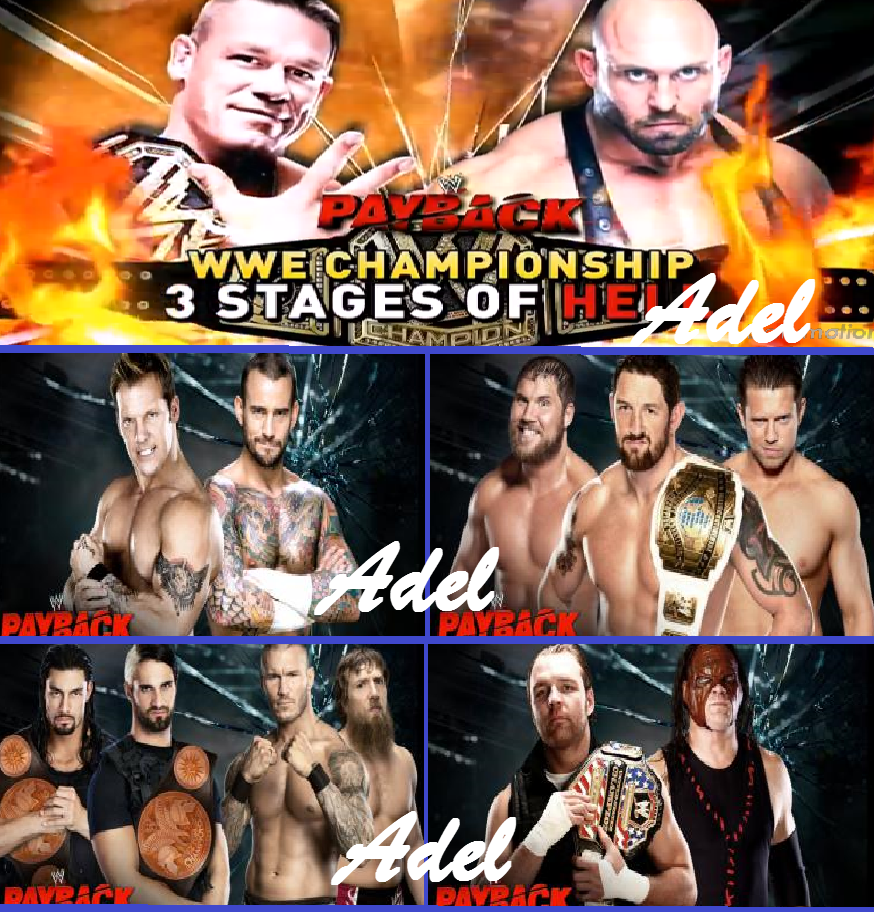 حصريا : تابعوا معنا العرض الشهري لإتحاد WWE الأحد 16 يوينو2013-عرض Payback لشهر يوينو 2013