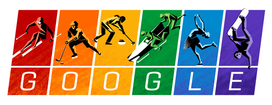 صور شعار الجوجل يحتفل بميثاق الألعاب الأولمبية 2014 , Olympic Charter