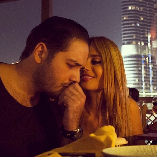 صور رامي عياش مع زوجته داليدا على مجلة ليالينا 2014
