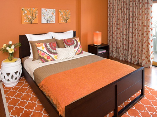صور ديكورات منازل باللون البرتقالي 2014 ، صور ديكورات مودرن وكلاسيكية برتقالية 2014