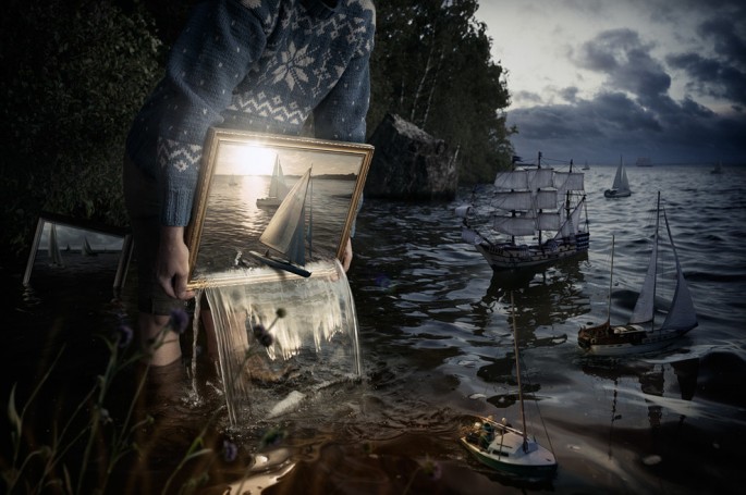 بالصور فنان سويدى يحول المشاهد الحقيقية إلى وهمية باستخدام الفوتوشوب