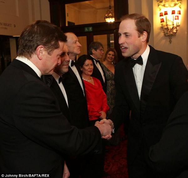 صور الأمير ويليام في حفل توزع جوائز bafta في لندن