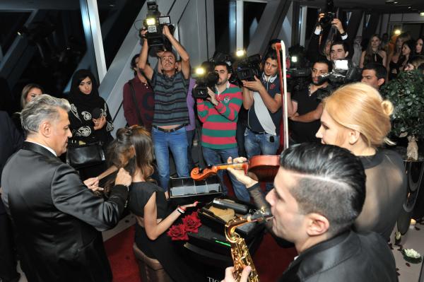 صور دومينيك حوراني في حفل افتتاح صالون بيشا بشارة حداد في دبي 2014
