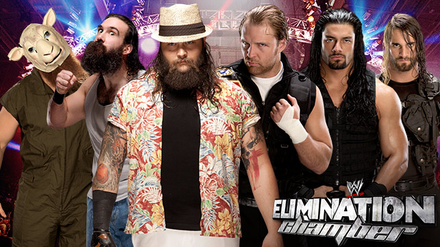 مباريات ومواجهات مهرجان WWE Elimination Chamber 2014