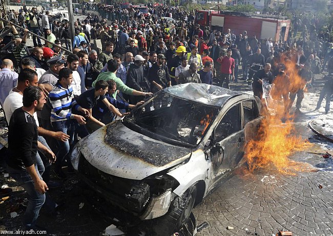 حصيلة انفجار الضاحية الجنوبية في بيروت اليوم الاربعاء 19/2/2014