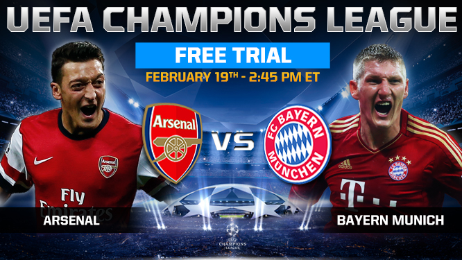 Bayern München und  Arsenal 19/2/2014 Champions League