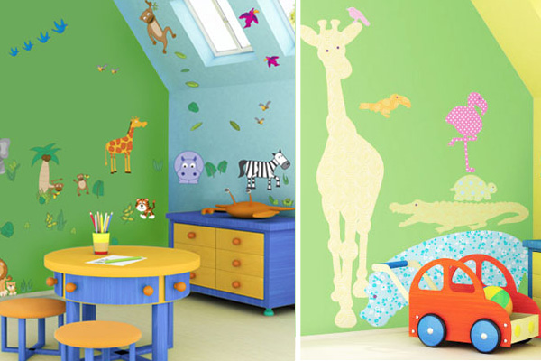 صور ورق جدران لغرف الاطفال 2014 , صور ديكورات غرف نوم الاطفال مودرن 2015