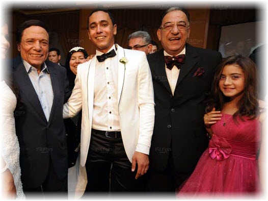 صور حفل زفاف لمياء ابنة أحمد راتب بحضور عادل امام ونجوم الفن