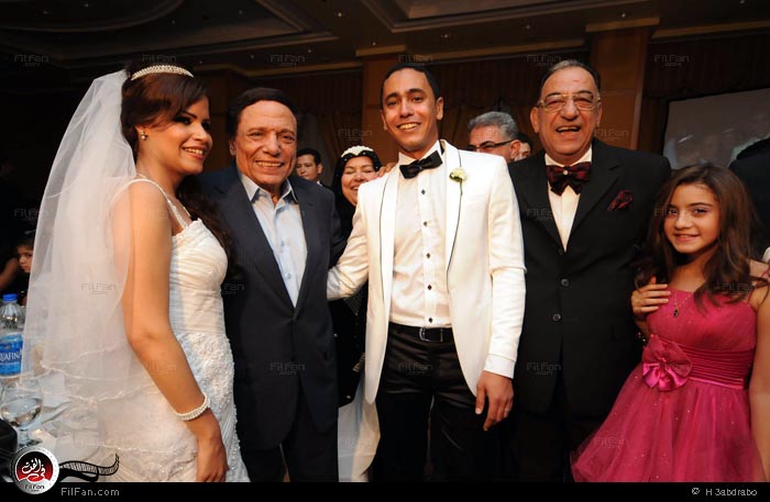صور حفل زفاف لمياء ابنة أحمد راتب بحضور عادل امام ونجوم الفن