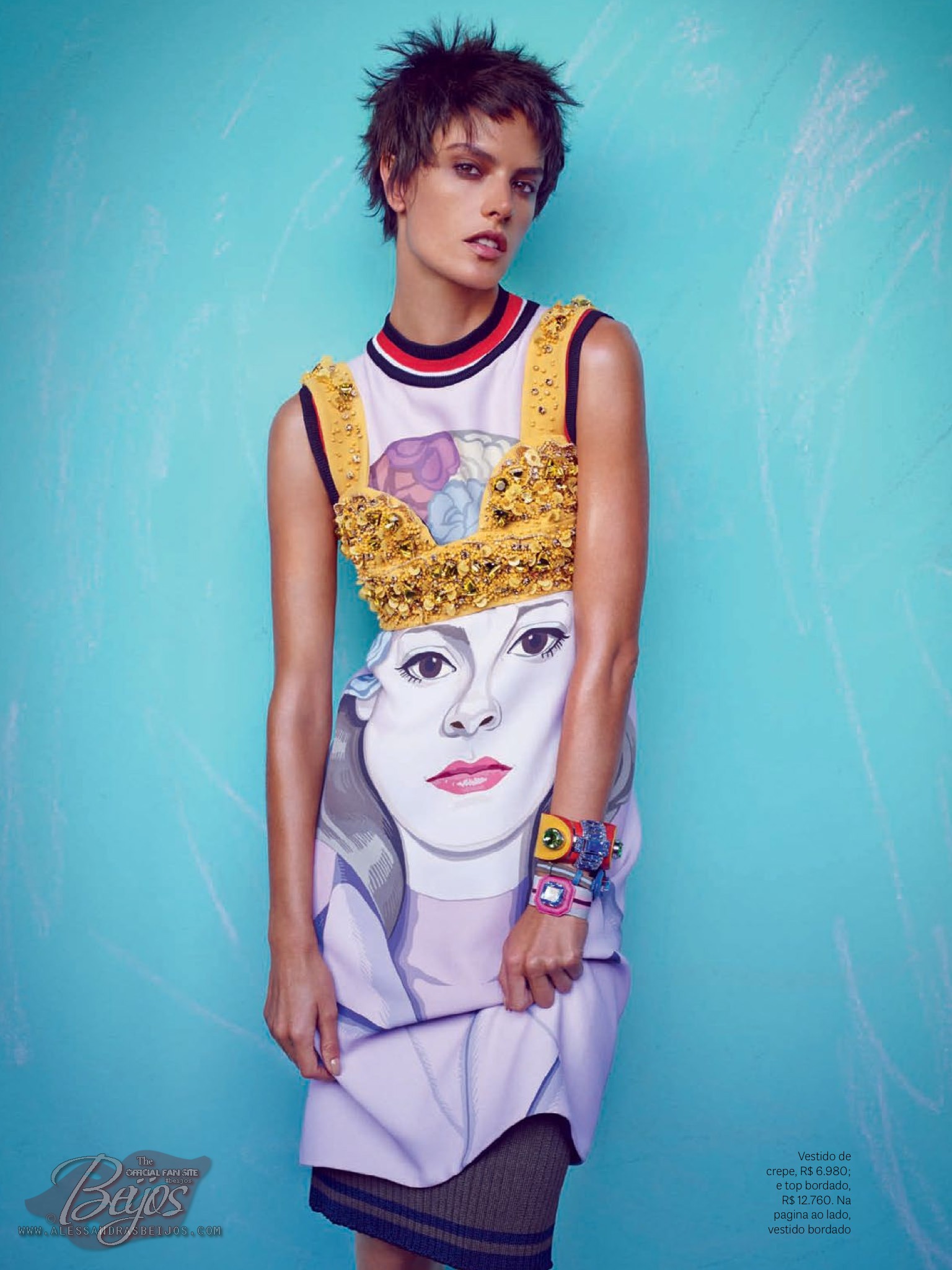 صور اليساندرا أمبروسيو على مجلة Vogue البرازيل مارس 2014