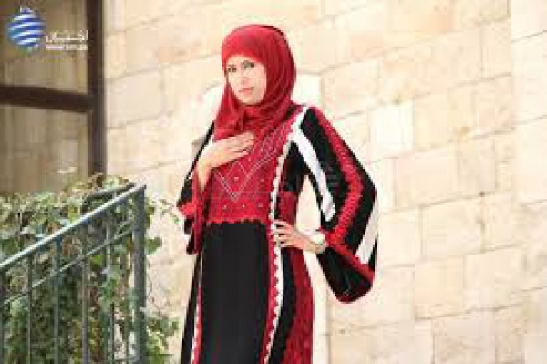 صور فساتين فلسطينية مطرزة على الموضة 2014 , صور عبايات فلسطينية للبنات 2014