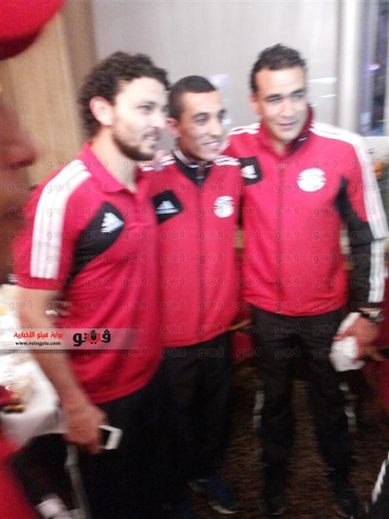 صور احتفال نجوم المنتخب المصري بالفوز على البوسنة اليوم الاربعاء 5/3/2014