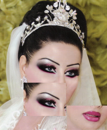 صور ميك أب عرايس 2014 , صور مكياج عيون للعروسة 2014 , احدث صيحات المكياج الخليجي 2014