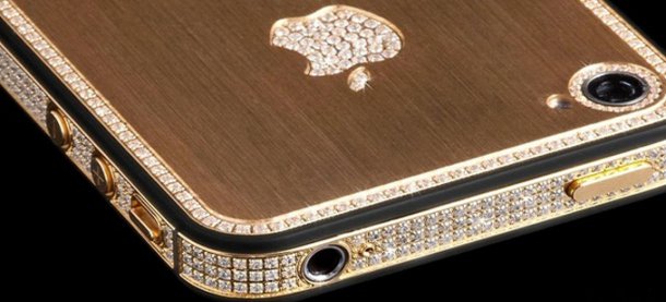 صور هاتف آيفون 5 أس مرصع بالذهب والالماس - من شركة آلكيميست لندن