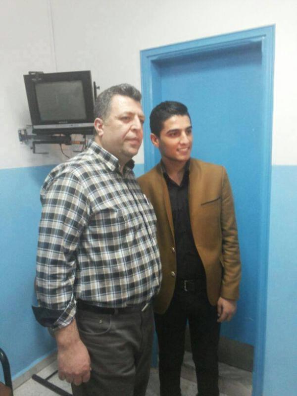 صور زيارة محمد عساف لمستشفى بلسم في مخيم الرشيدية