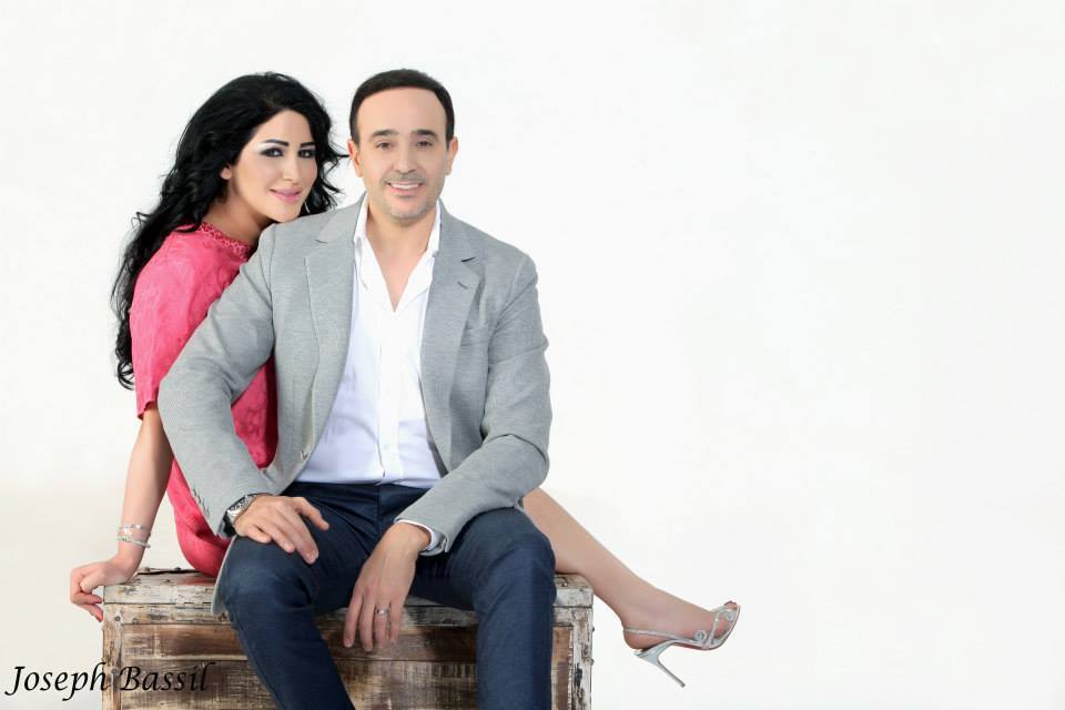 صور رومانسية لصابر الرباعي مع زوجته 2014 , أحدث صور للنجم صابر الرباعي مع زوجته 2014