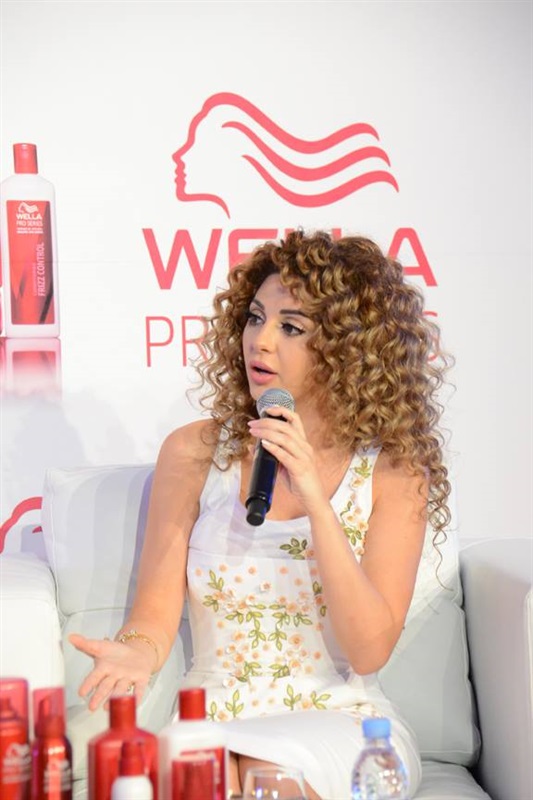 صور جديدة للنجمة ميريام فارس في حفل اطلاق مجموعة ويلا Wella في المغرب
