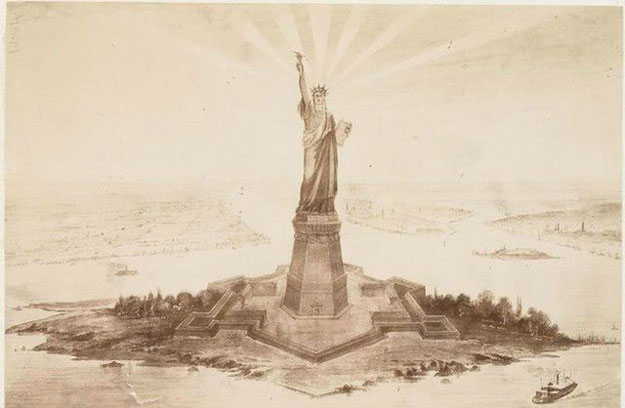 صور نادرة جدا لعملية بناء تمثال الحرية , صور قديمة جدا لتمثال الحرية