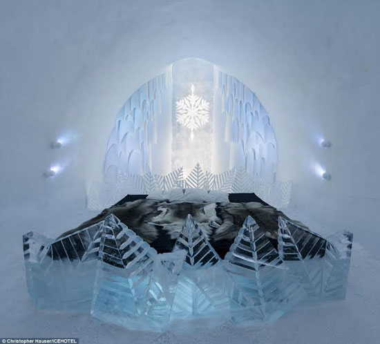 صور فندق مصنوع من الجليد بالسويد الأغلى في العالم