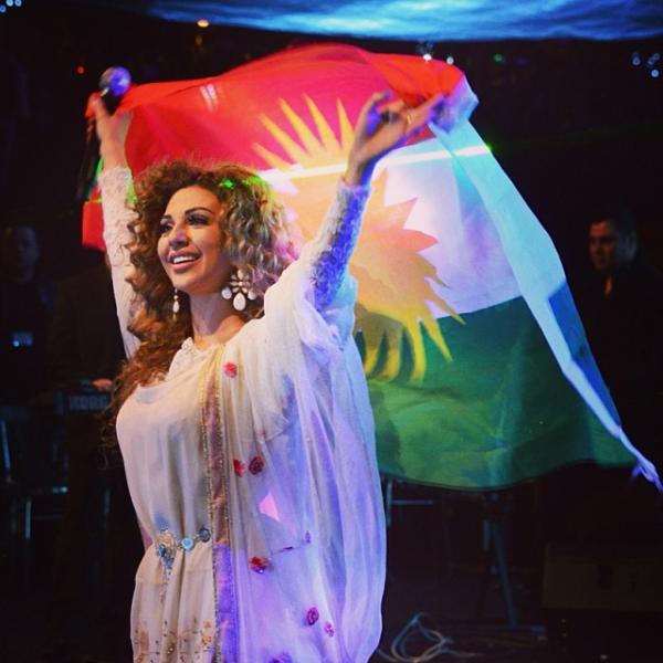 صور ميريام فارس بالزي الكردي 2014 , صور حفلة ميريام فارس في أربيل 2014