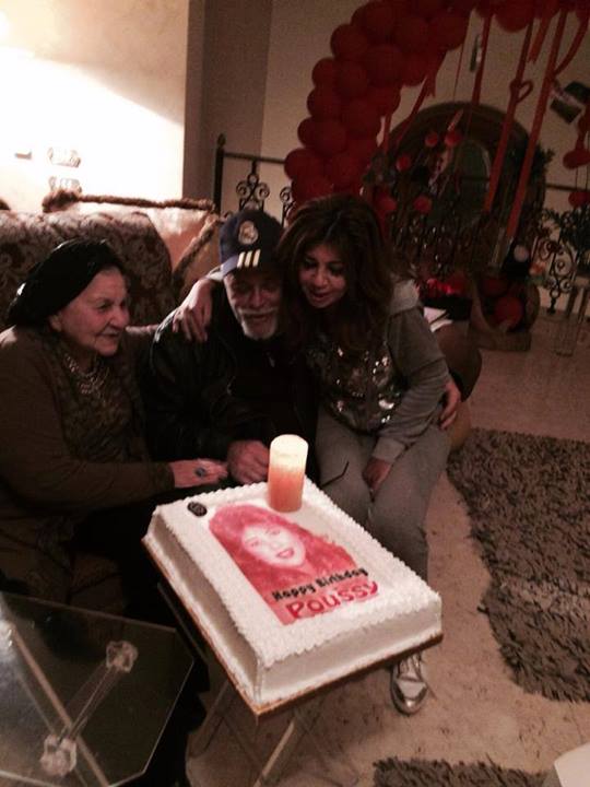 صور الاعلامية بوسي شلبي وهي تحتفل بعيد ميلادها 2014 , صور الاعلامية بوسي شلبي 2015