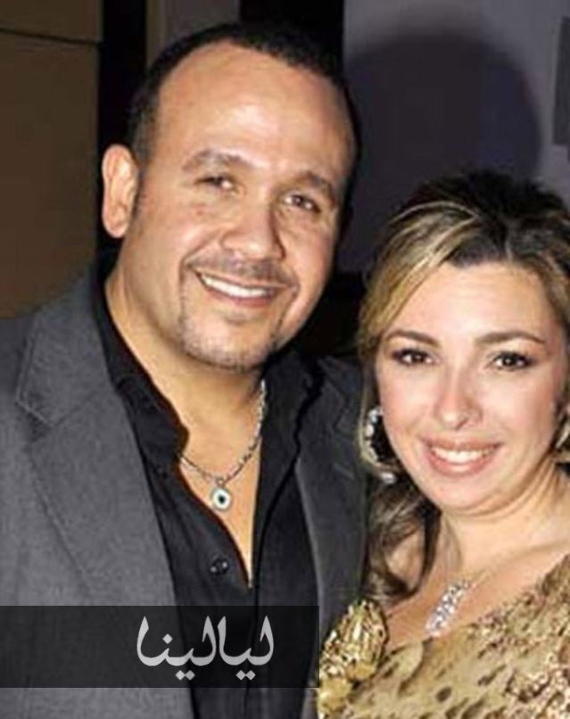 صور جيجى زوجة هشام عباس 2014 , صور هشام عباس مع زوجته 2014