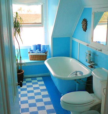 صور ديكورات حمامات باللون الازرق 2014 , صور تصميمات حمامات مودرن زرقاء اللون 2014