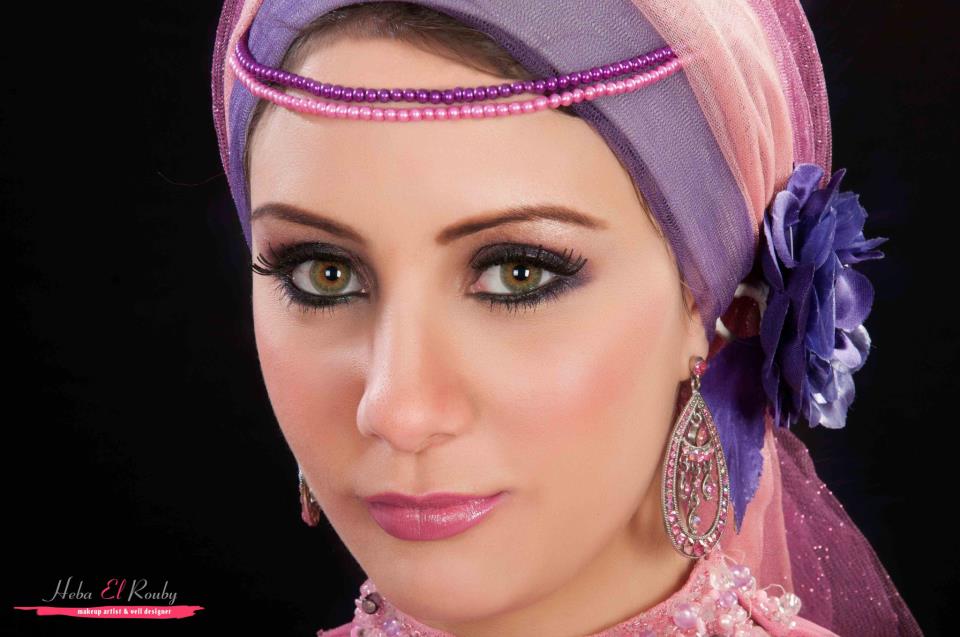 صور لفات الحجاب من هبه الروبي 2014 , آخر صيحات الموضة في لفات الحجاب 2014 هبه الروبي