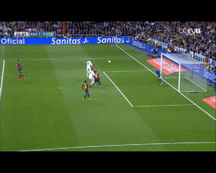 هدف ريال مدريد الاول كريم بنزيما في برشلونة - اليوم 23-3-2014