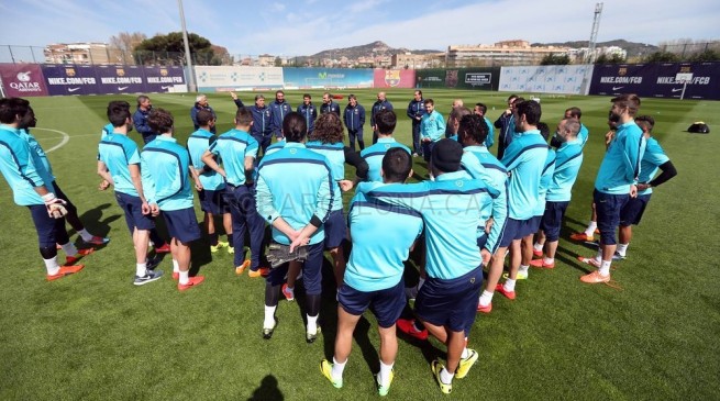 صور تدريبات برشلونة استعدادا لمباراة سيلتا فيجو 2014