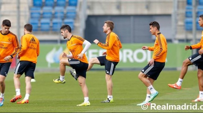صور تدريبات ريال مدريد استعدادا لمباراة إشبيلية 2014