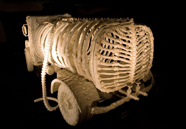 صور سيارات مصنوعة من العظام المتحللة