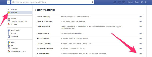 بخطوات سهلة اكتشف اذا كان حسابك على الفيس بوك مخترق