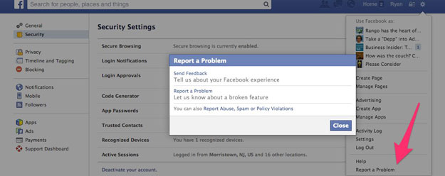 بخطوات سهلة اكتشف اذا كان حسابك على الفيس بوك مخترق