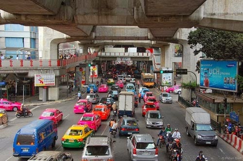 صور سيارات الأجرة في بانكوك