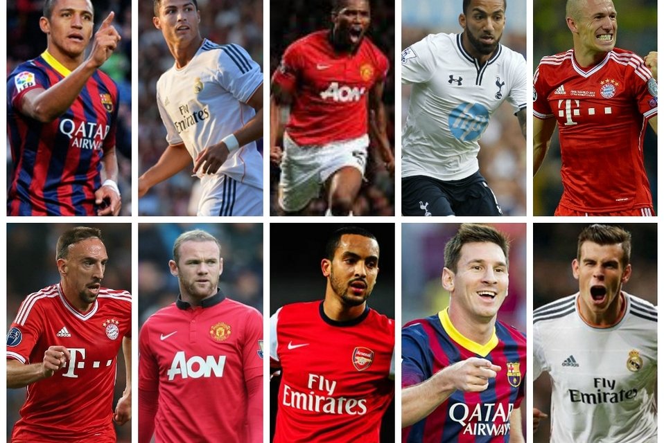 أسرع 10 لاعبين كرة قدم في العالم 2014