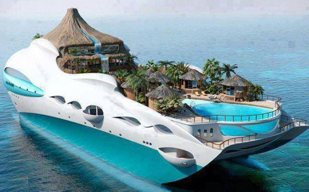 صور أفخم يخت في العالم Yacht Island Design
