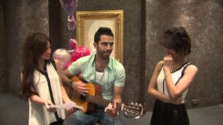 بالفيديو محمد سراج يغني في عيد ميلاد رنا سماحه 2014