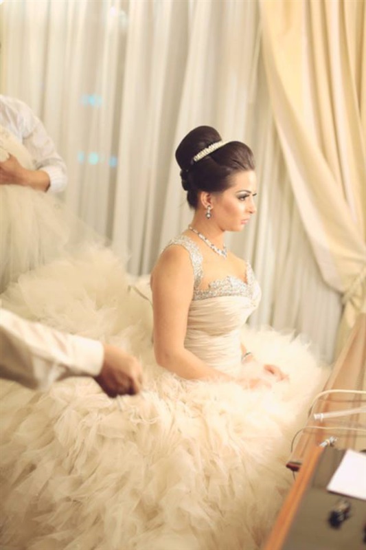 صور حفل زفاف أحمد المحمدي وهبة العوضي ، صور هبة العوضي بفستان الزفاف 2014