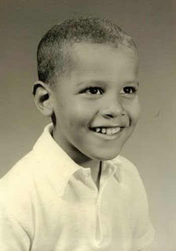 صور قديمة ونادرة للرئيس باراك أوباما في مرحلة الطفولة والشباب
